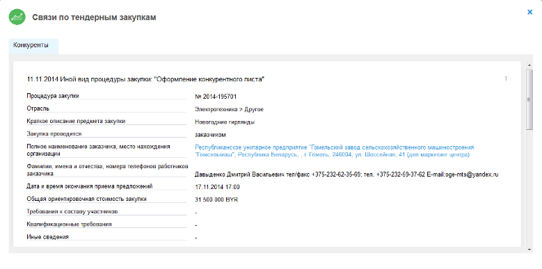 связи импорт