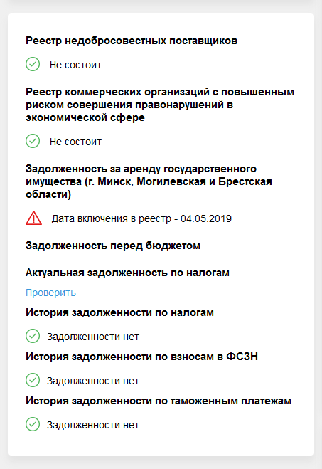 Реестр задолженности за аренду государственного имущества